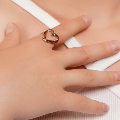 Open Heartwave Ring