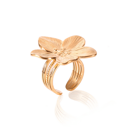 Petal Radiance Floral Ring