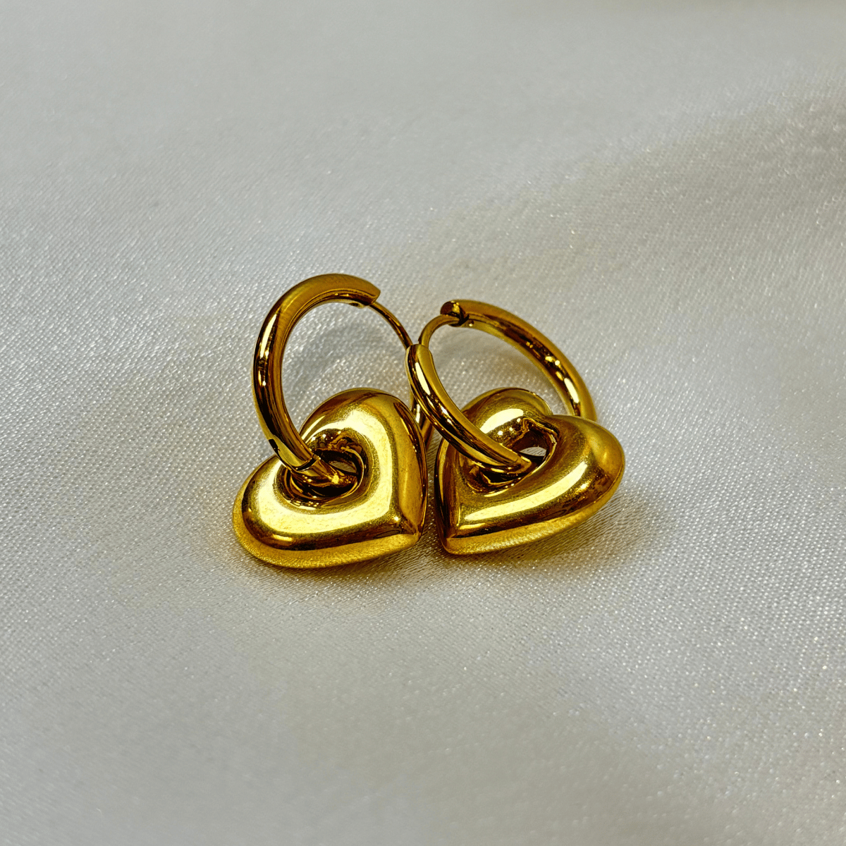 Heart of Gold Hoop Earrings