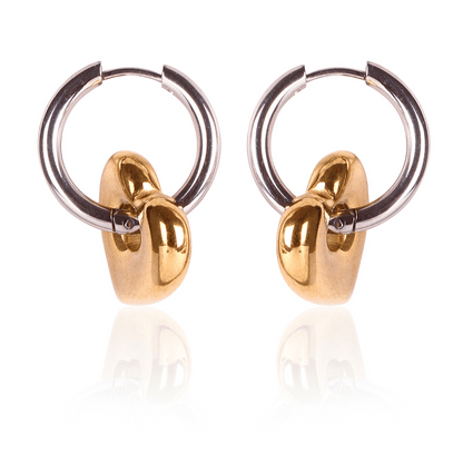 Heart of Gold Hoop Earrings