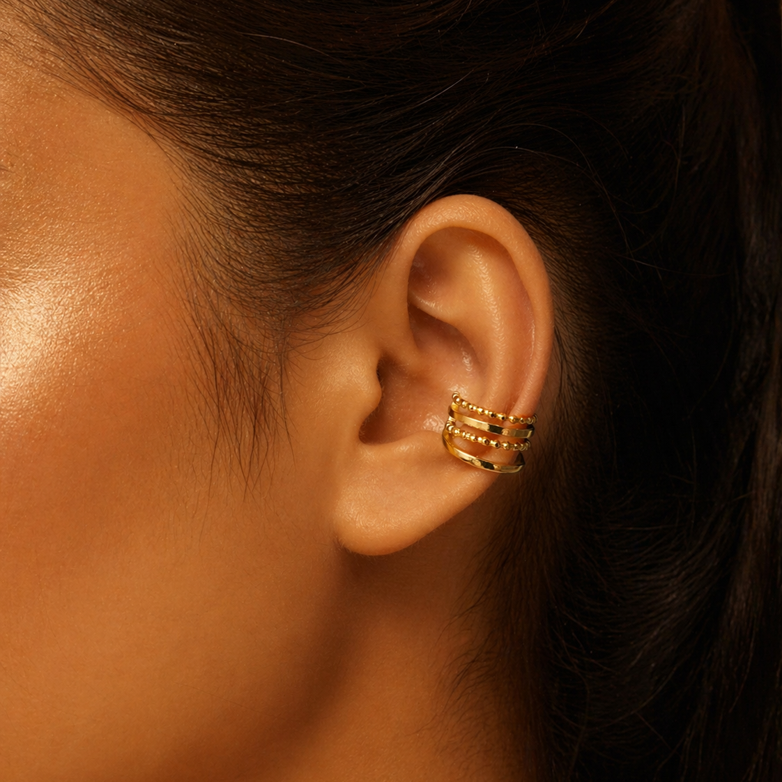 18K Gold Plated Ear Cuff Earrings