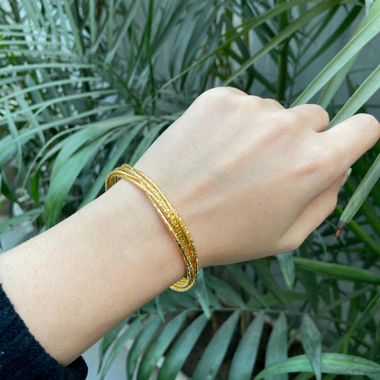 Golden Waves Cuff Bracelet