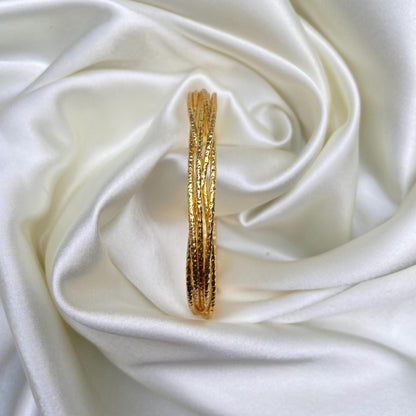 Golden Waves Cuff Bracelet