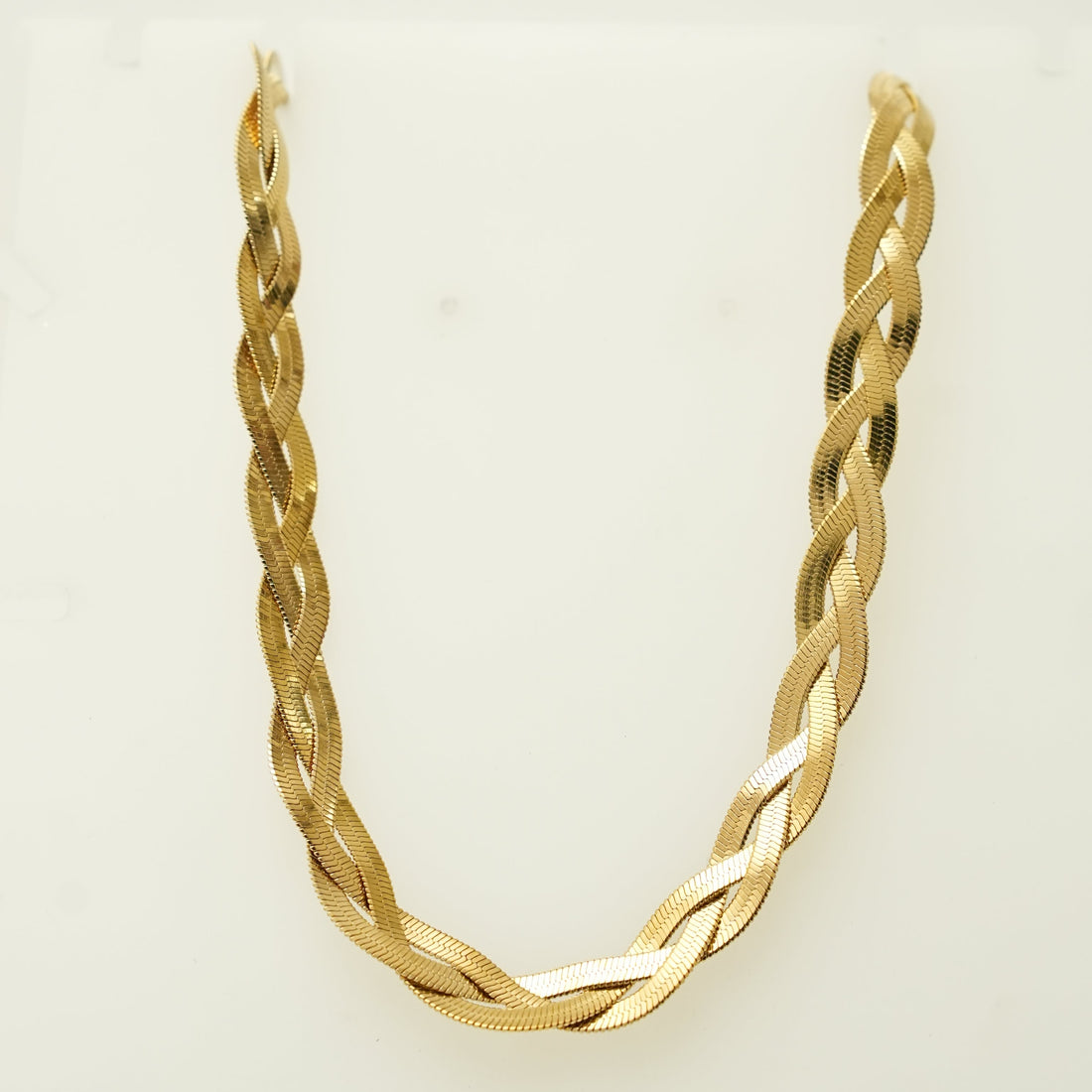 18K Gold Plated Twisted Chain Necklace