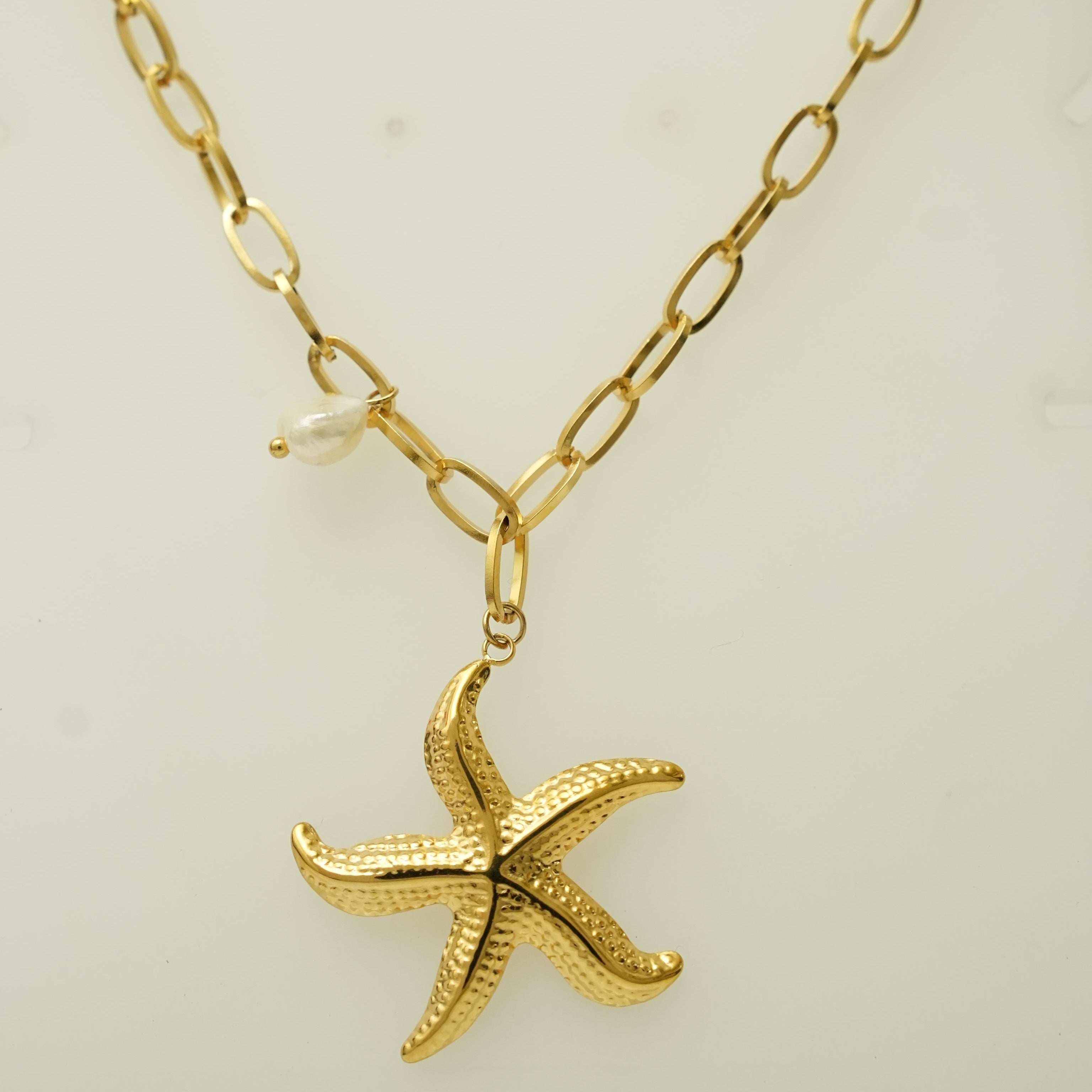 18K Gold Plated Starfish Necklace