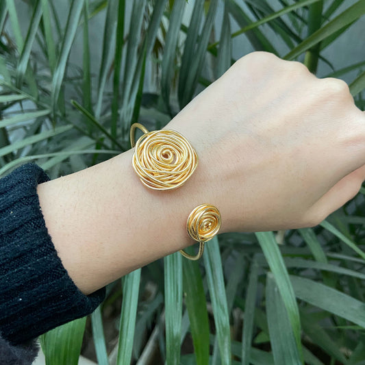 Eternal Swirl Open Cuff Bracelet