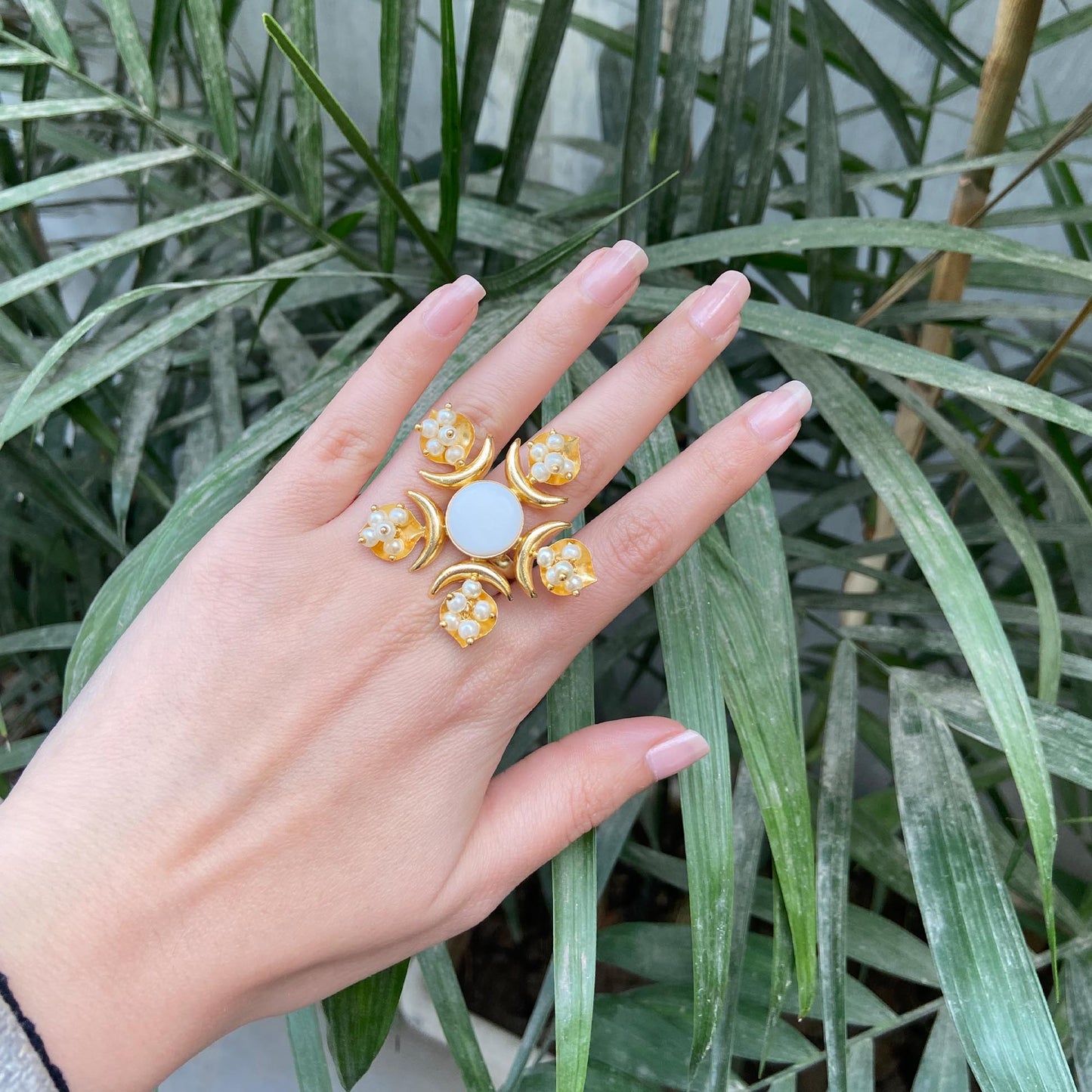 Starflower Pearl Ring