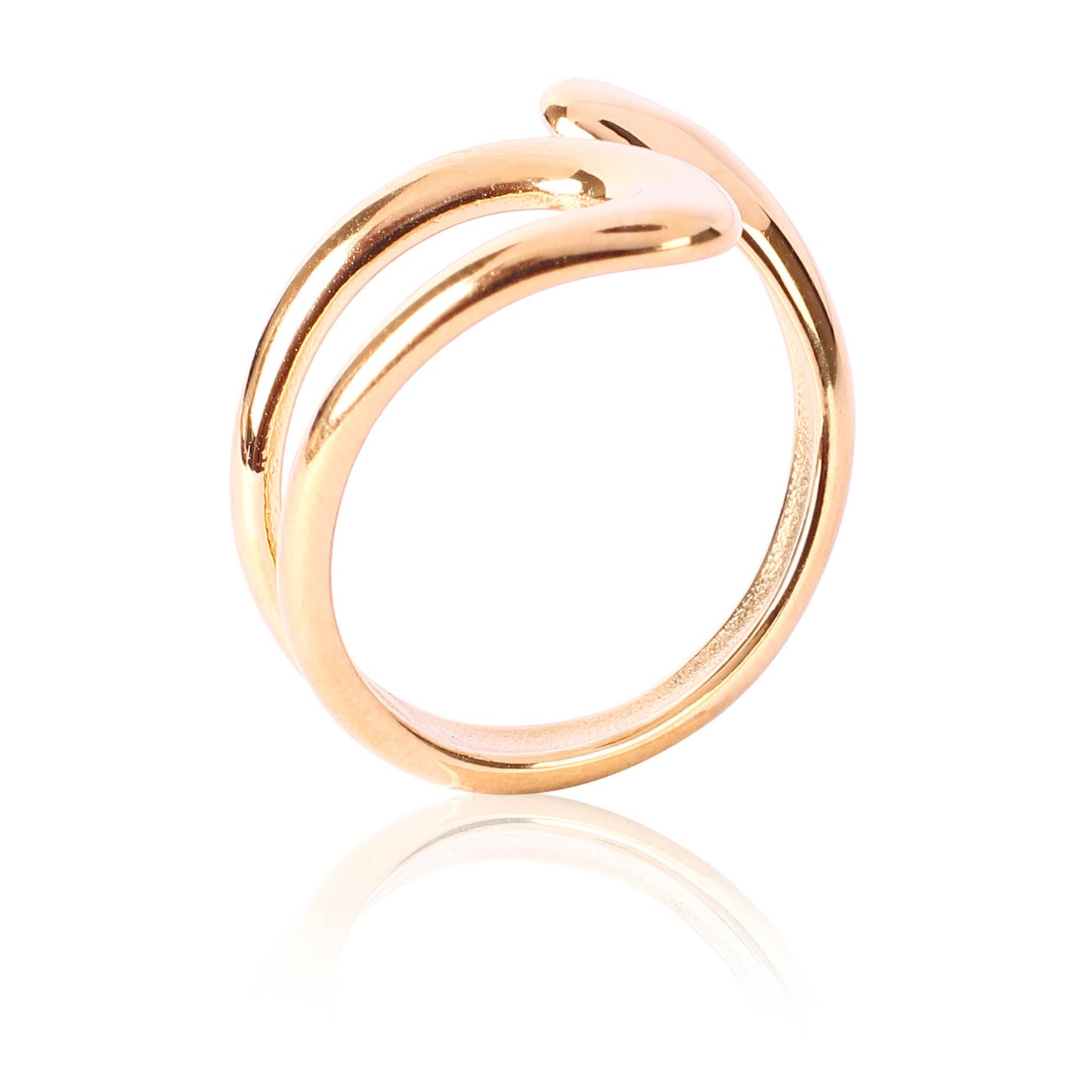 Aurora Curve Modern Open Cuff Ring