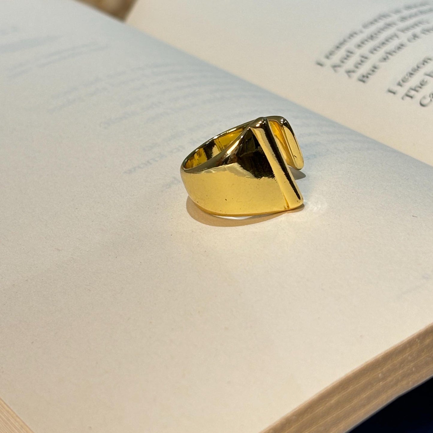 Minimalist Open Gold Ring