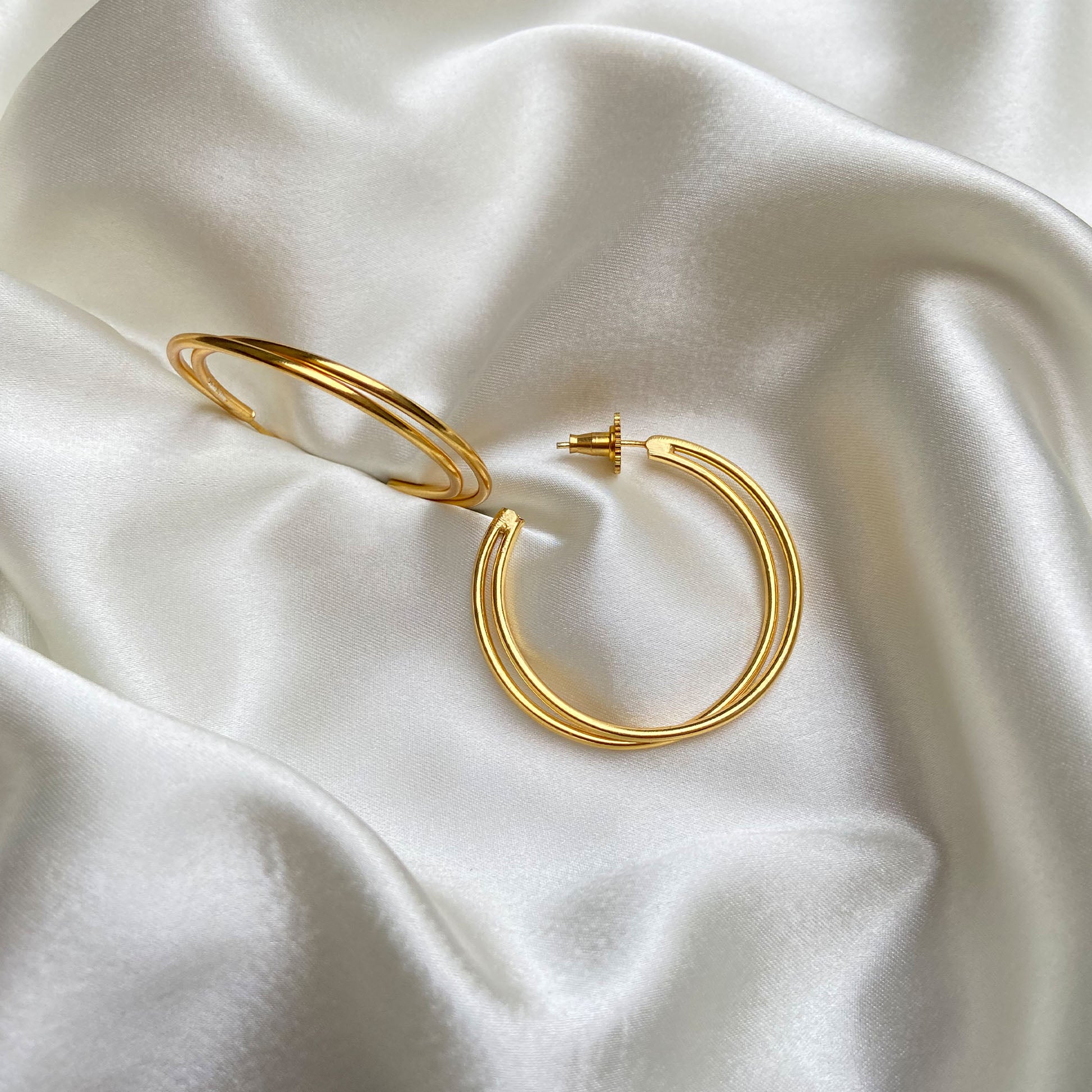 Sleek and Chic C-Hoop Earrings