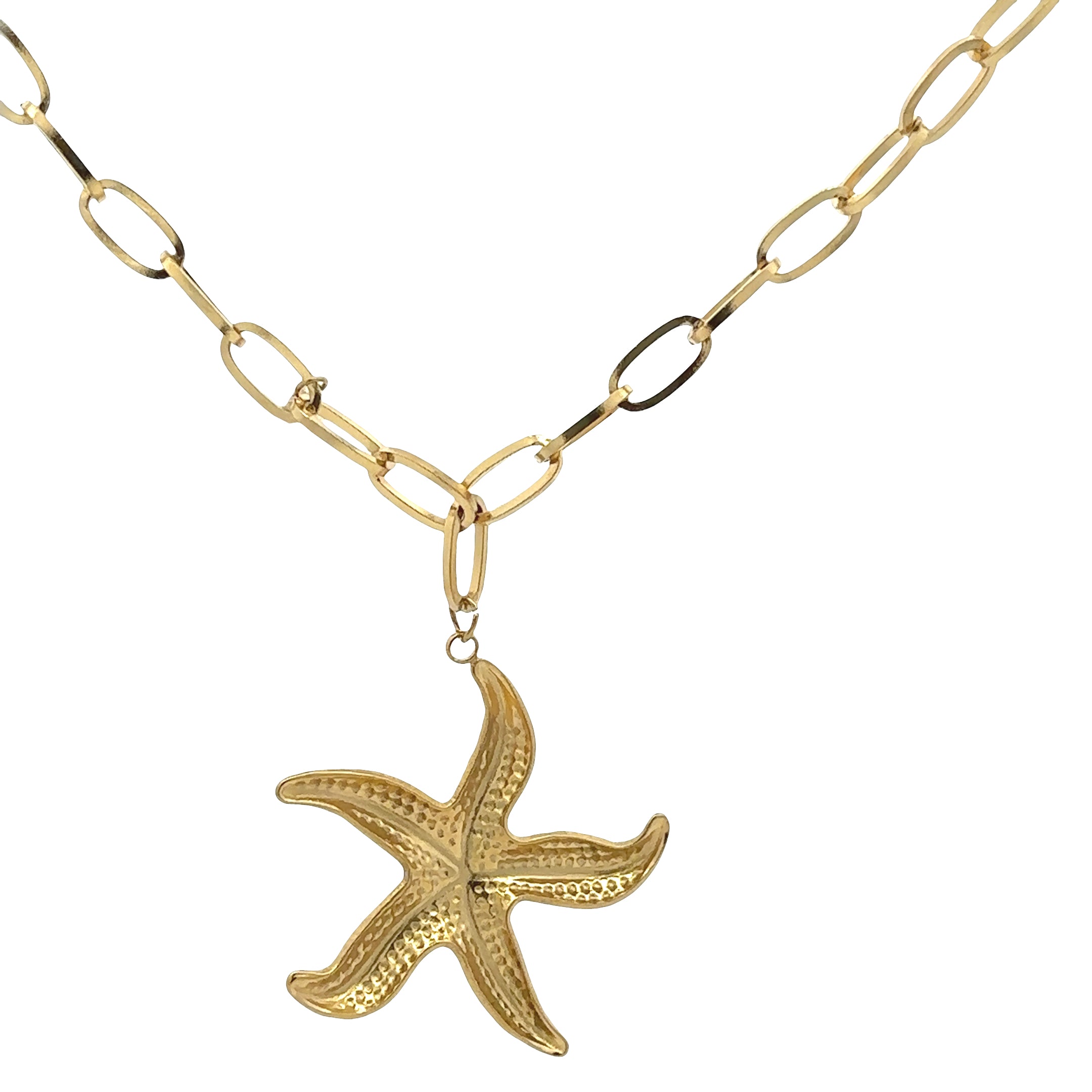 18K Gold Plated Starfish Necklace