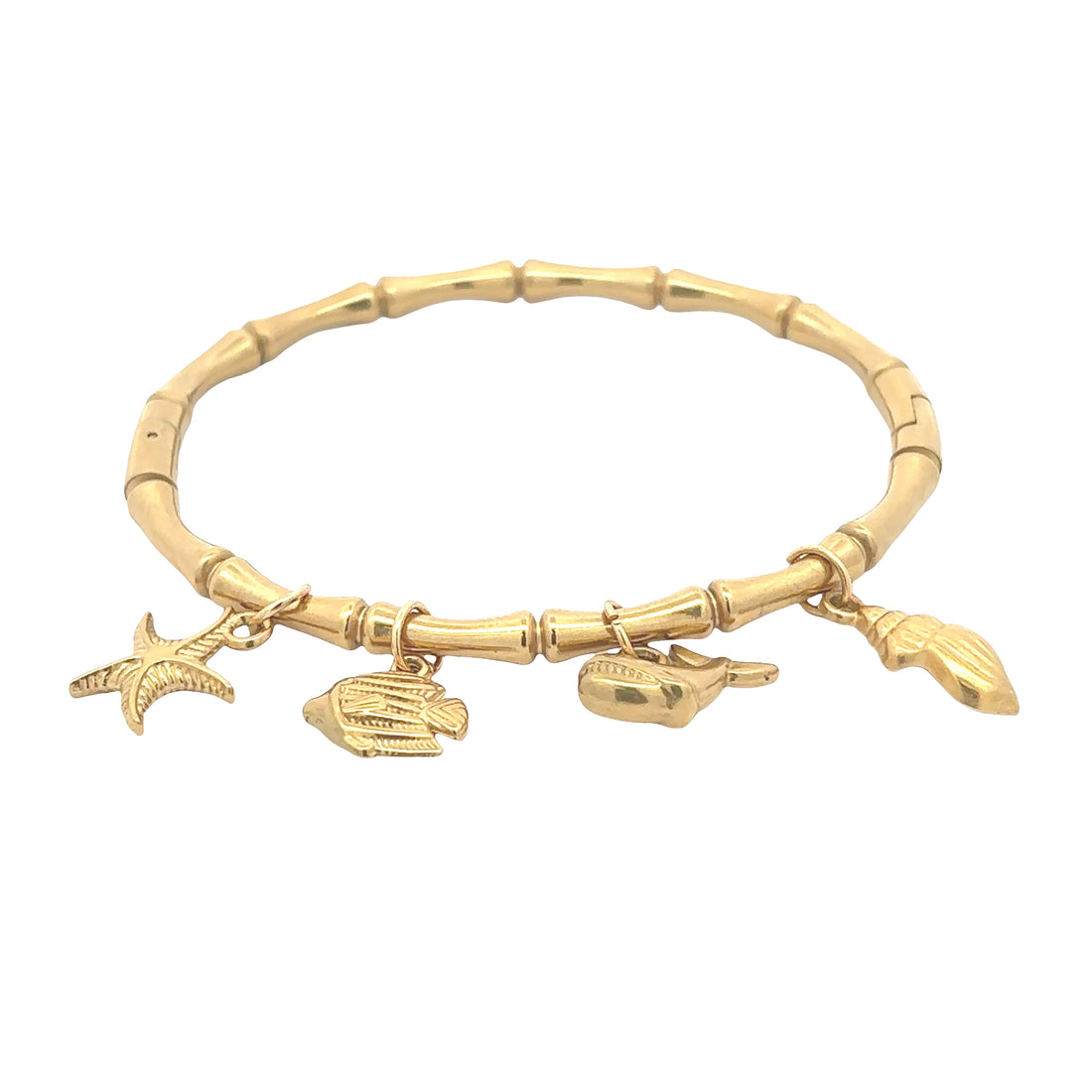 18K Gold Plated Ocean Charm Bracelet
