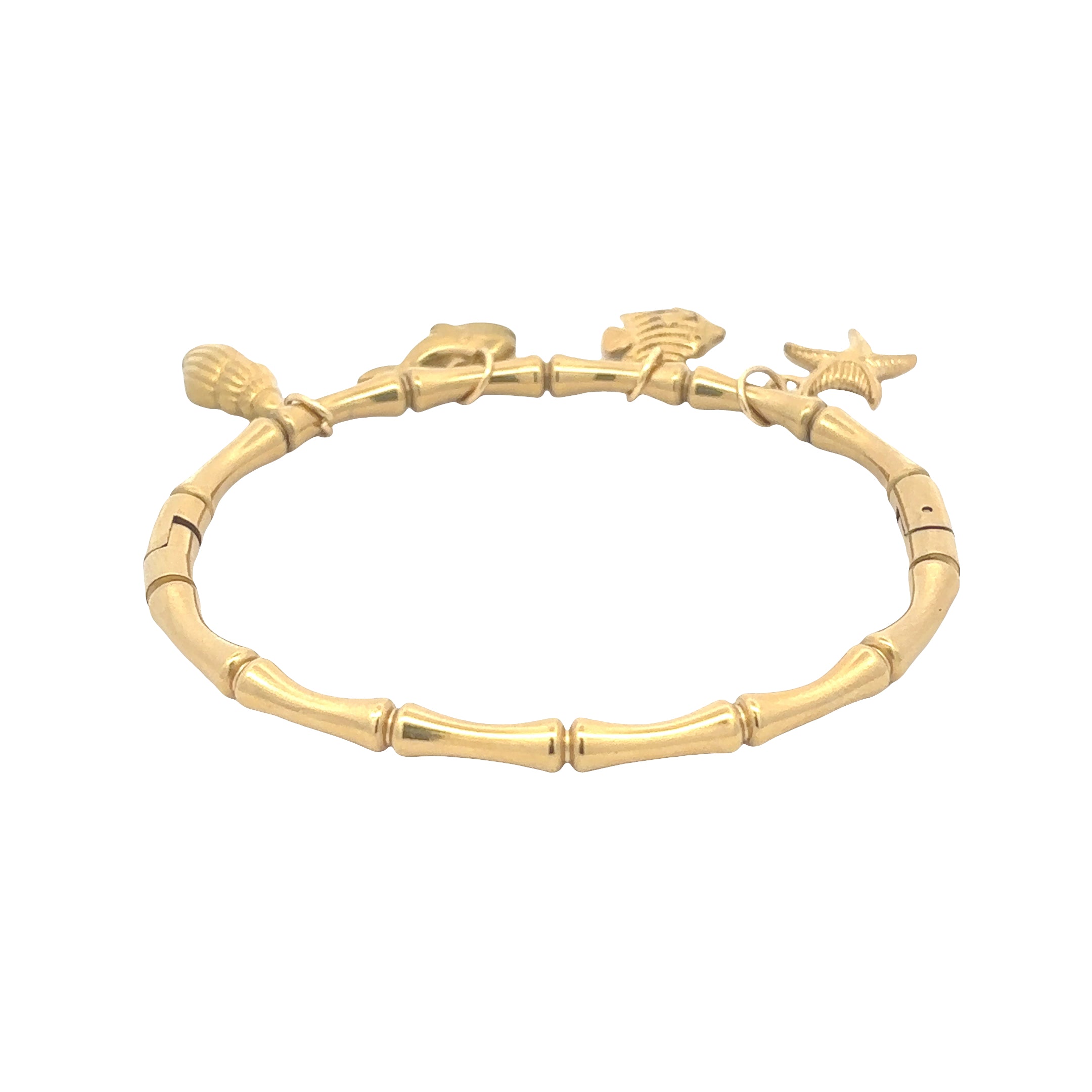 18K Gold Plated Ocean Charm Bracelet