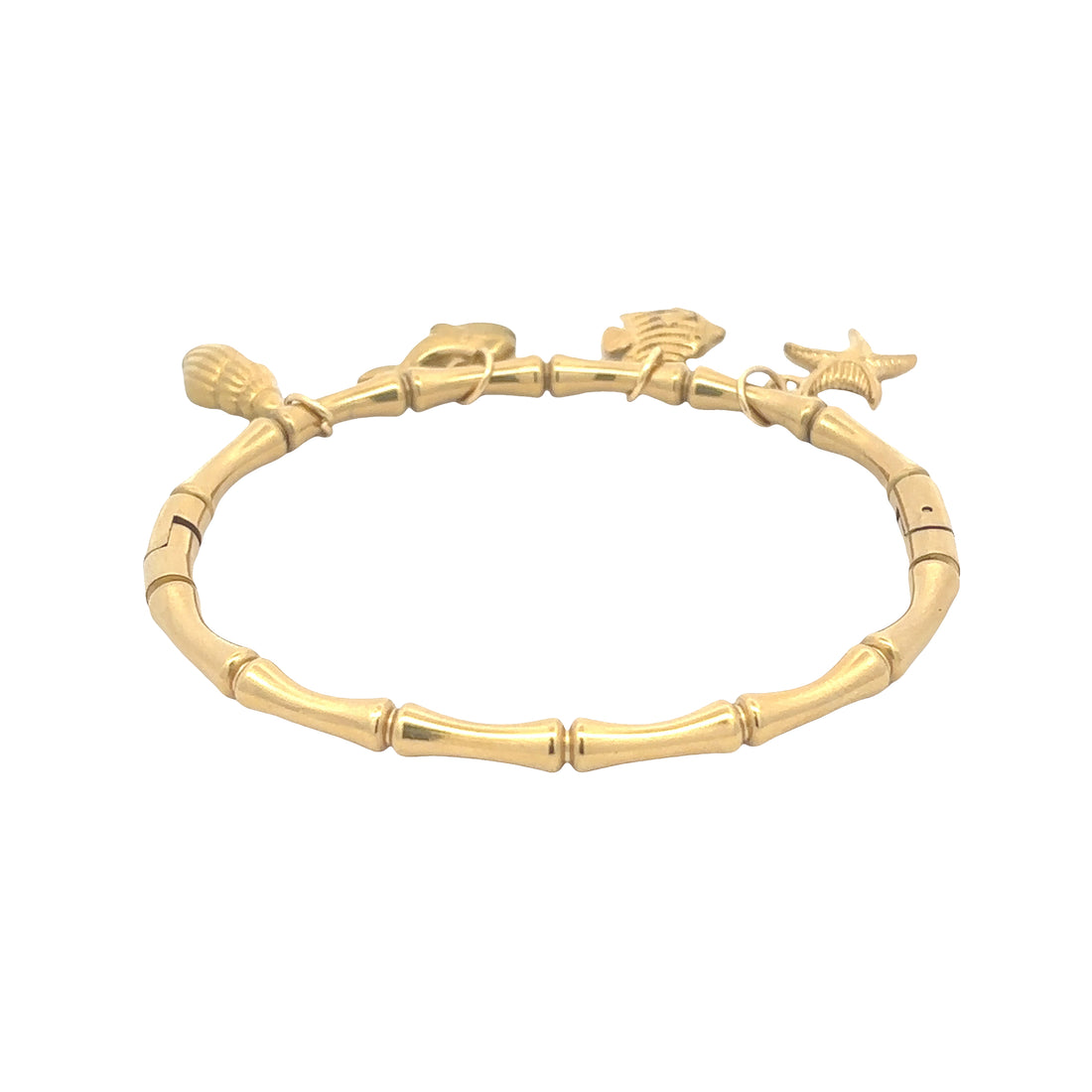18K Gold Plated Ocean Charm Bracelet