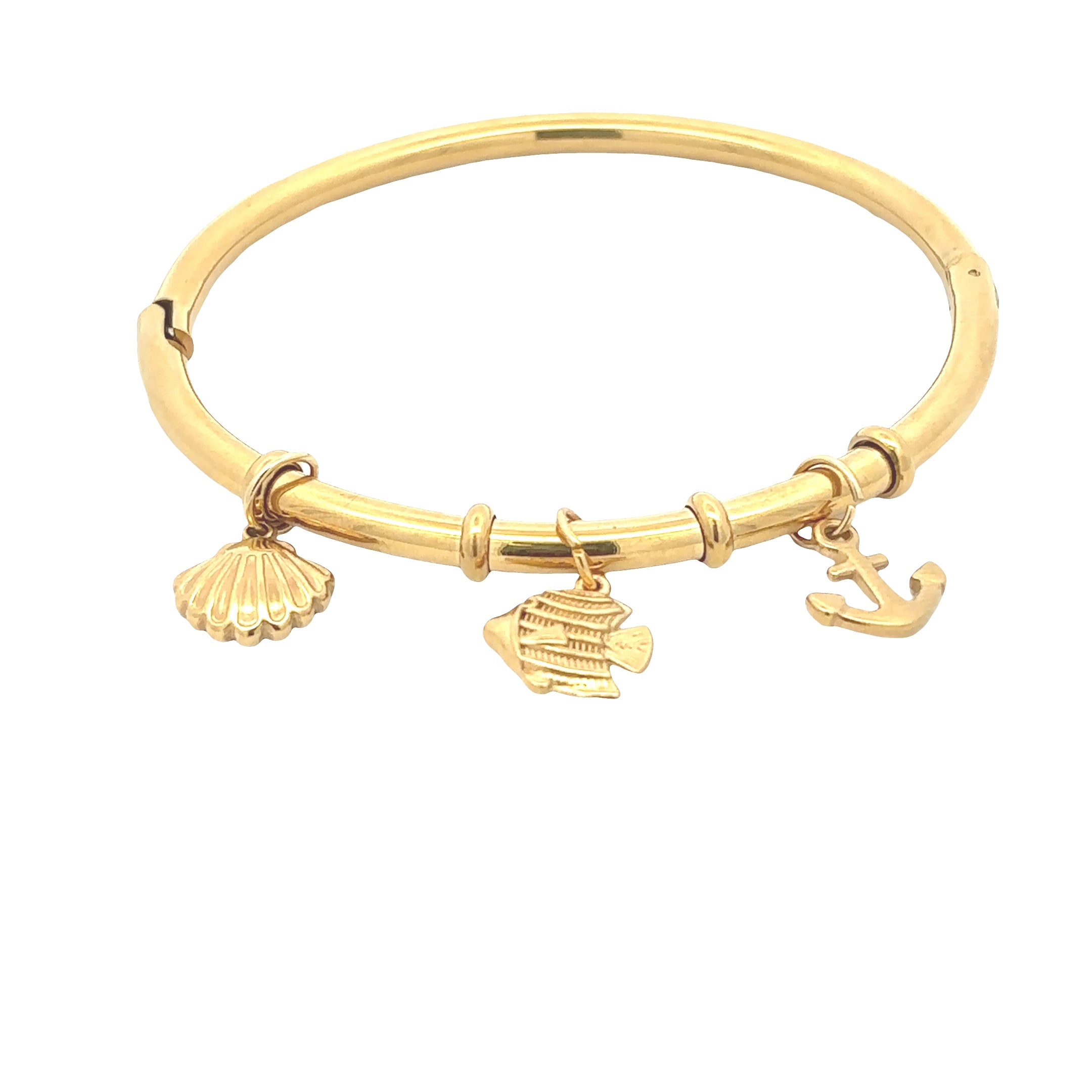 18K Gold Plated Ocean Charm Bracelet