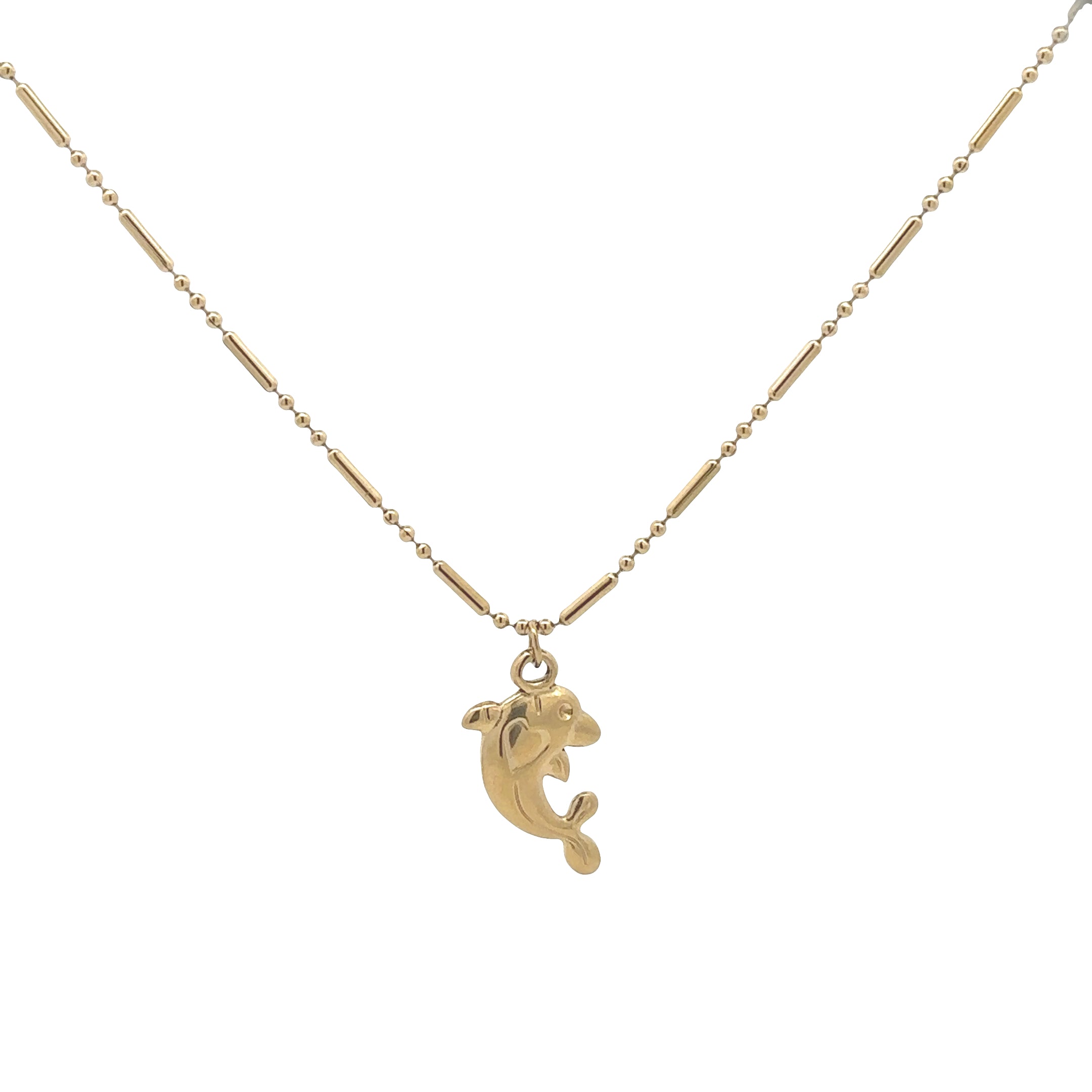 18K Gold Plated Dolphin Necklace