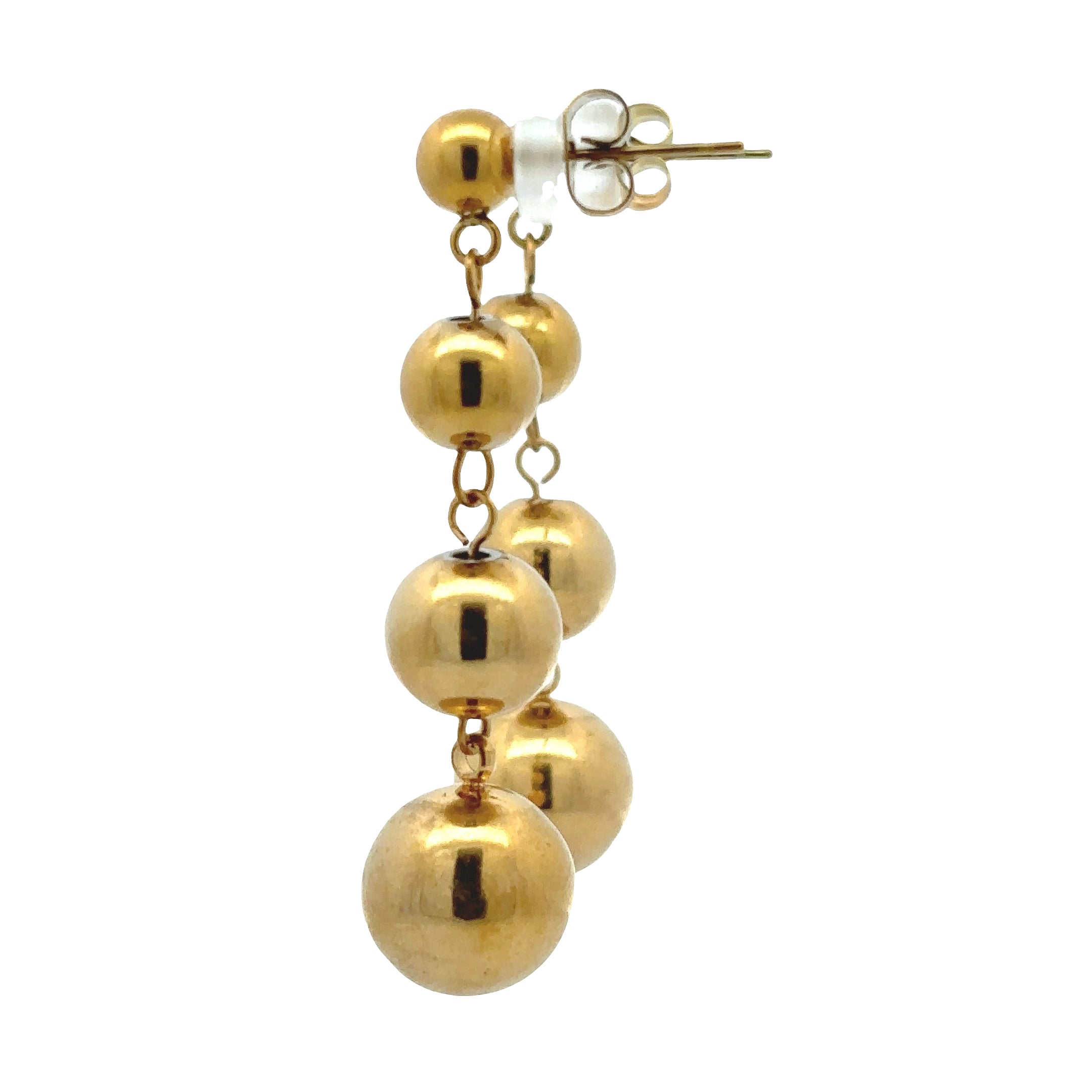 18K Gold Plated Ball Drop Earrings