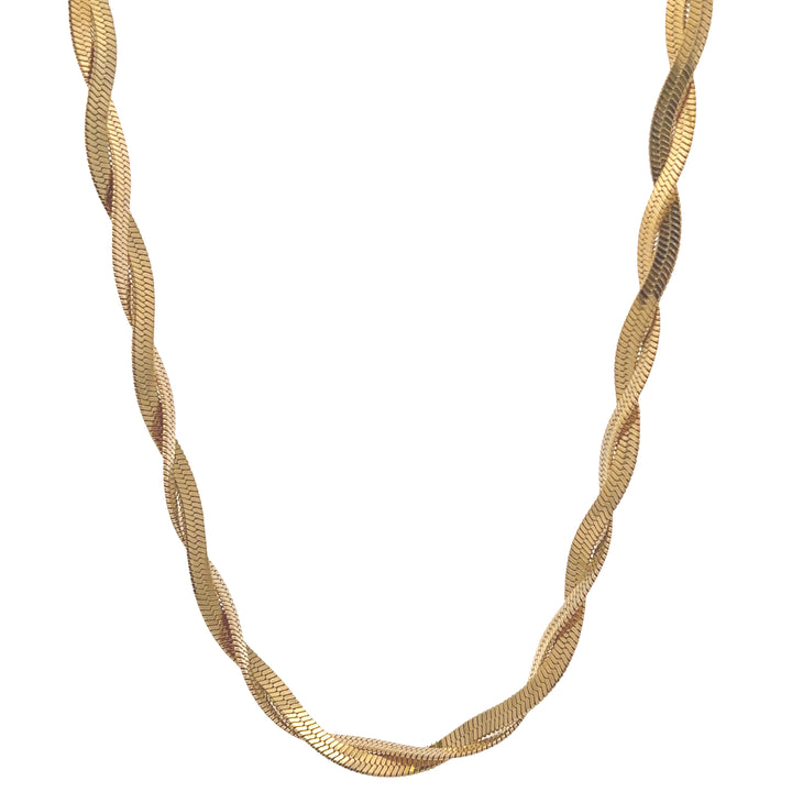 Twisted Gold Chain Necklace