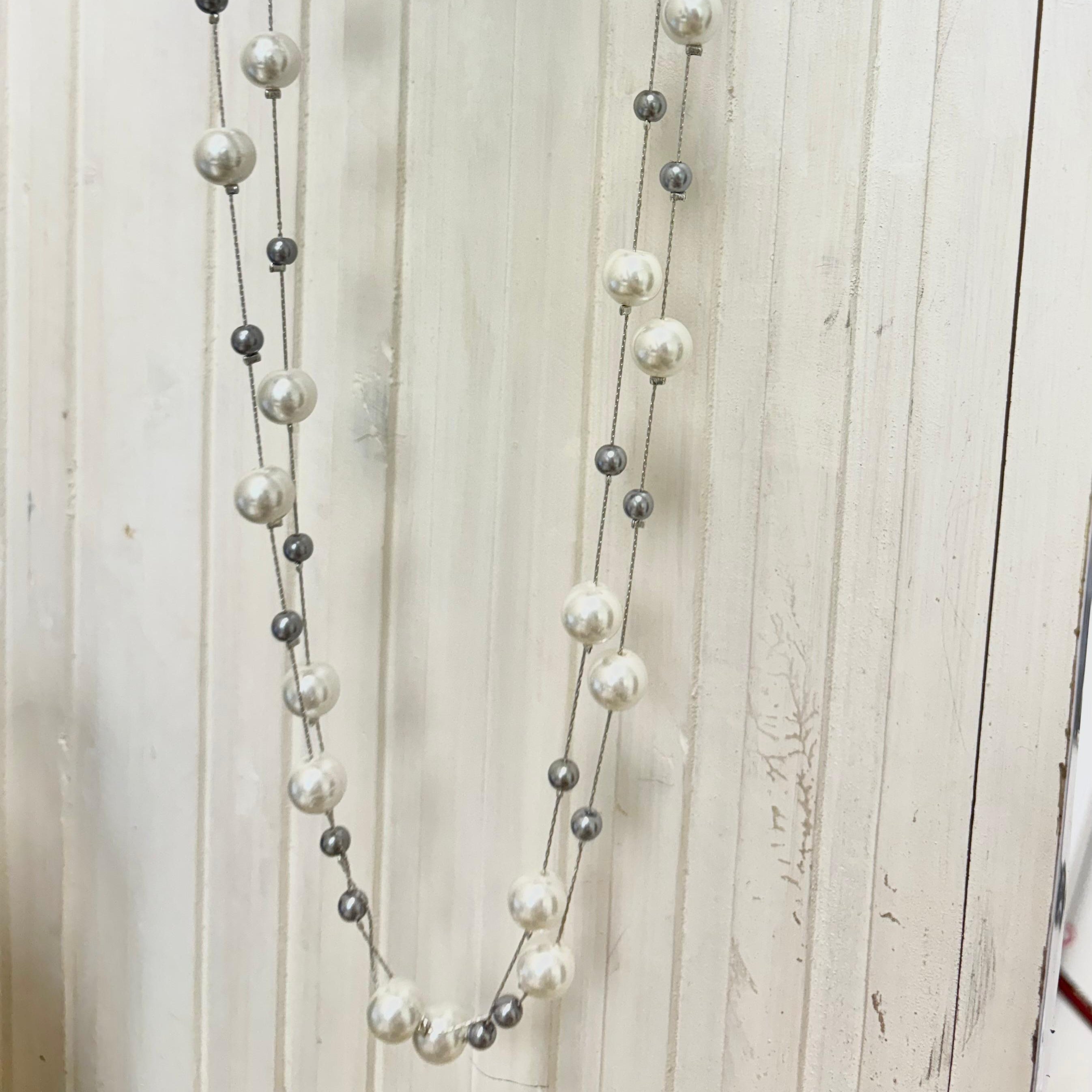 Gold nuggst pearl  necklace