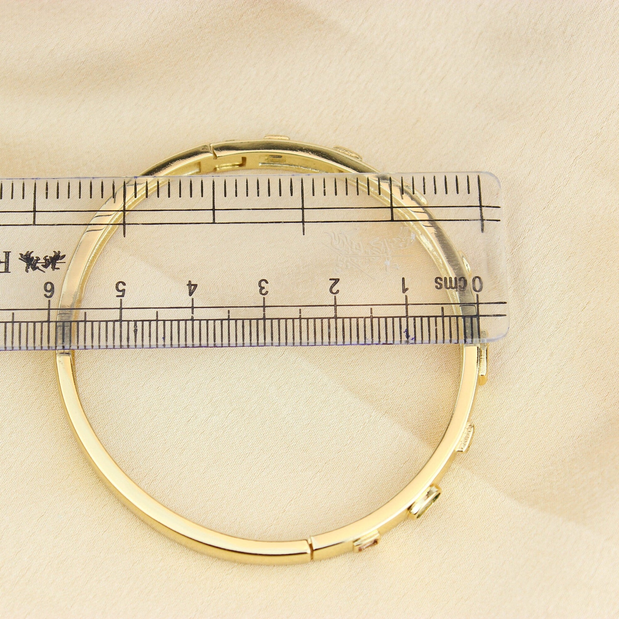 Gold Plated CZ Gemstone Diamond Bracelet