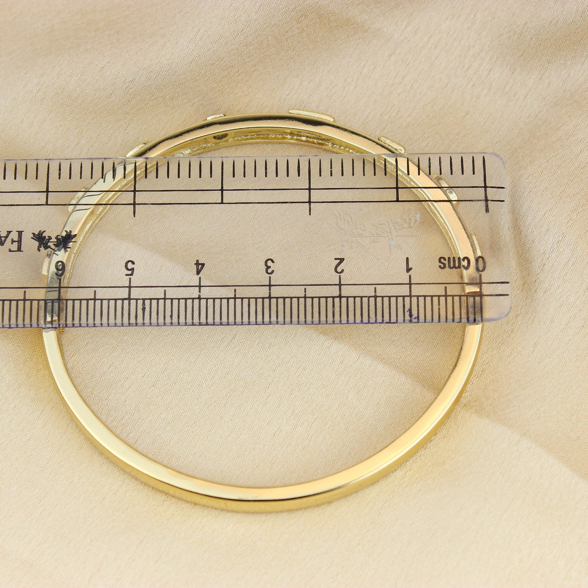 Gold Plated CZ Gemstone Diamond Bracelet