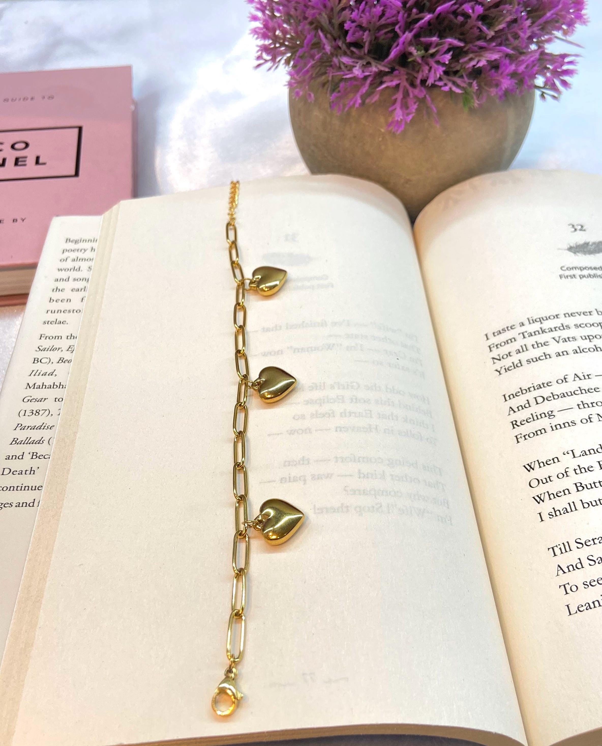 Golden Hearts Love Link Bracelet