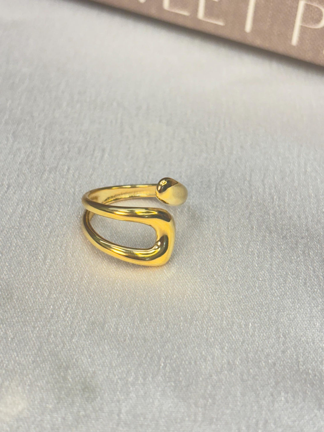 Aurora Curve Modern Open Cuff Ring