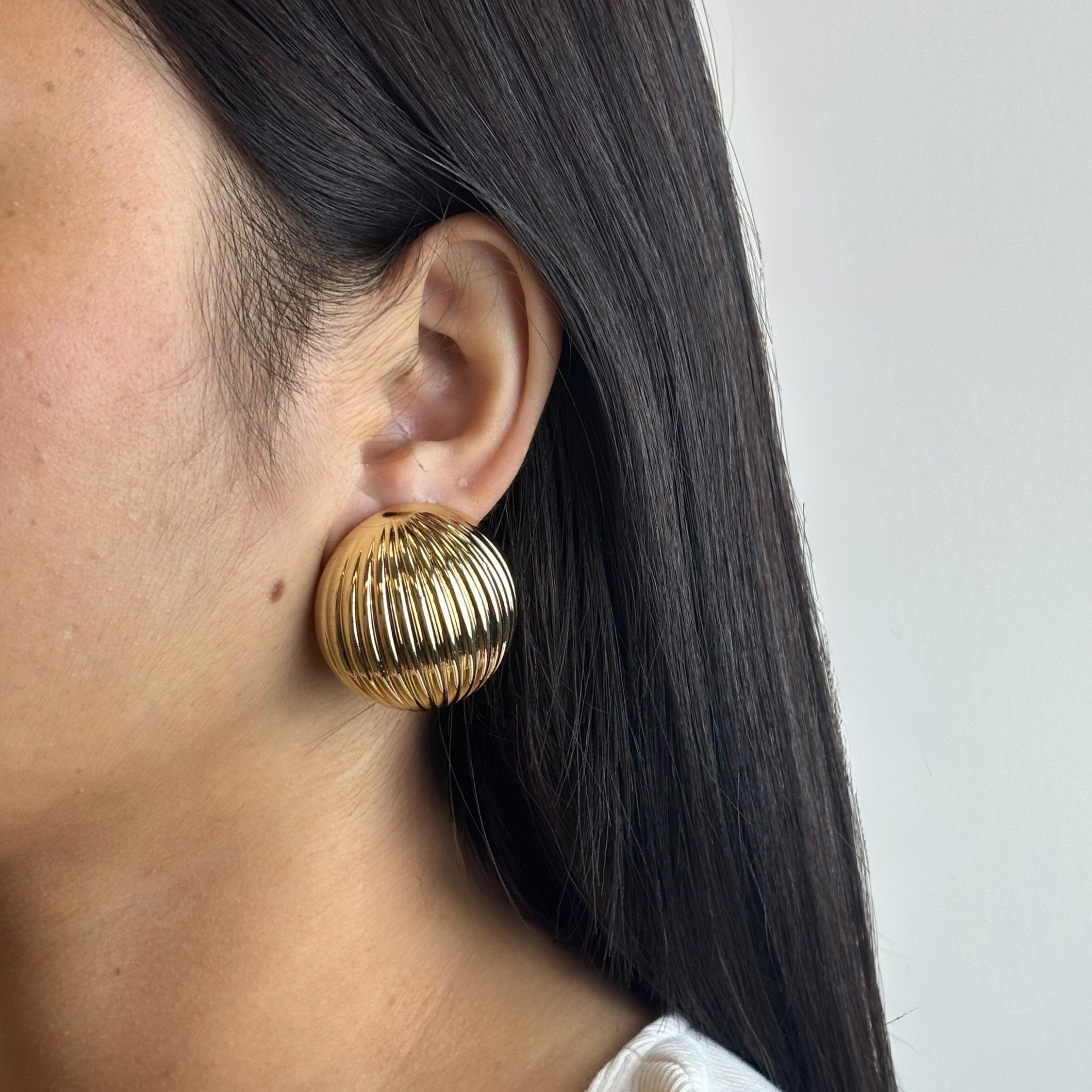 Textured Gold Dome Studs
