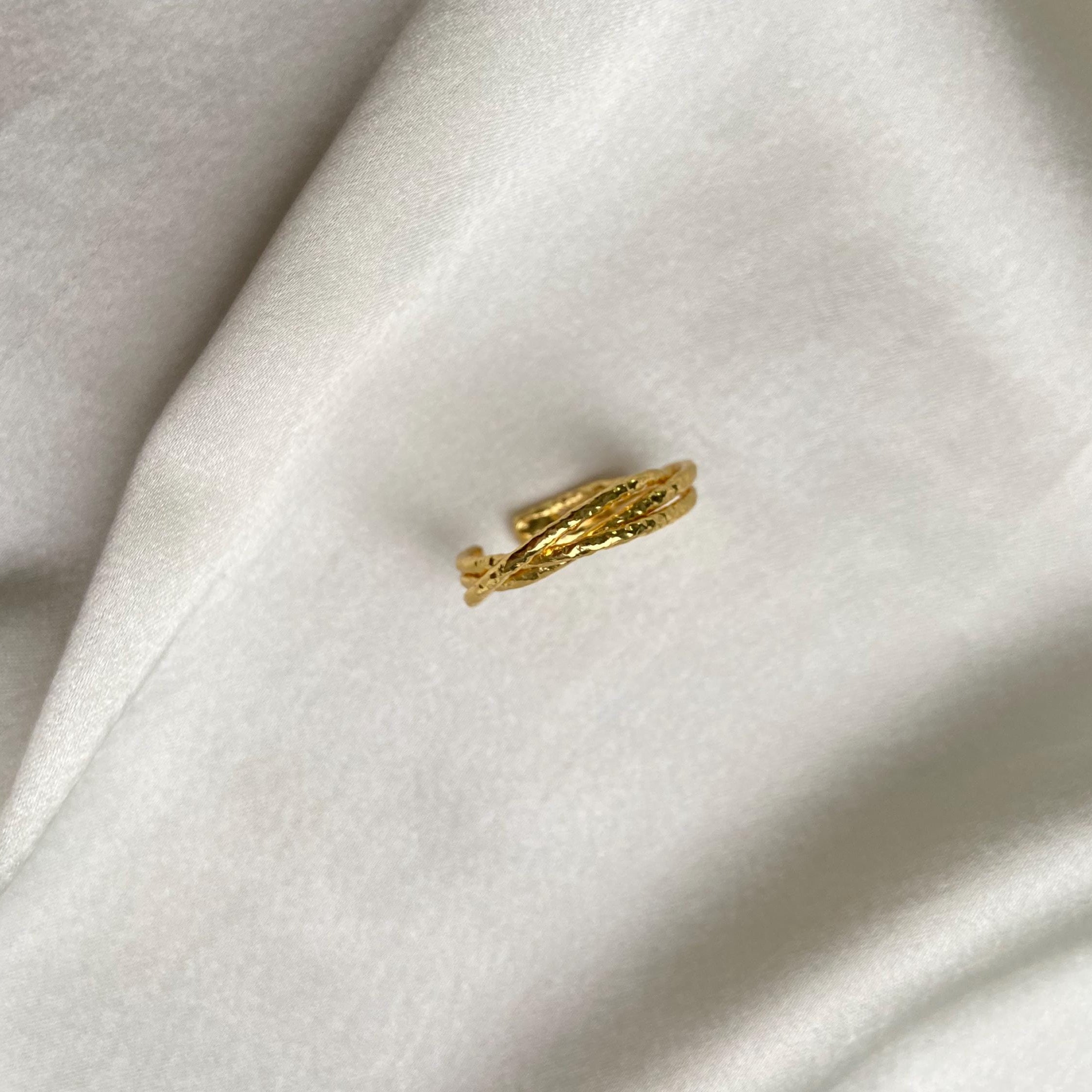 Braided Bliss Open Cuff Ring