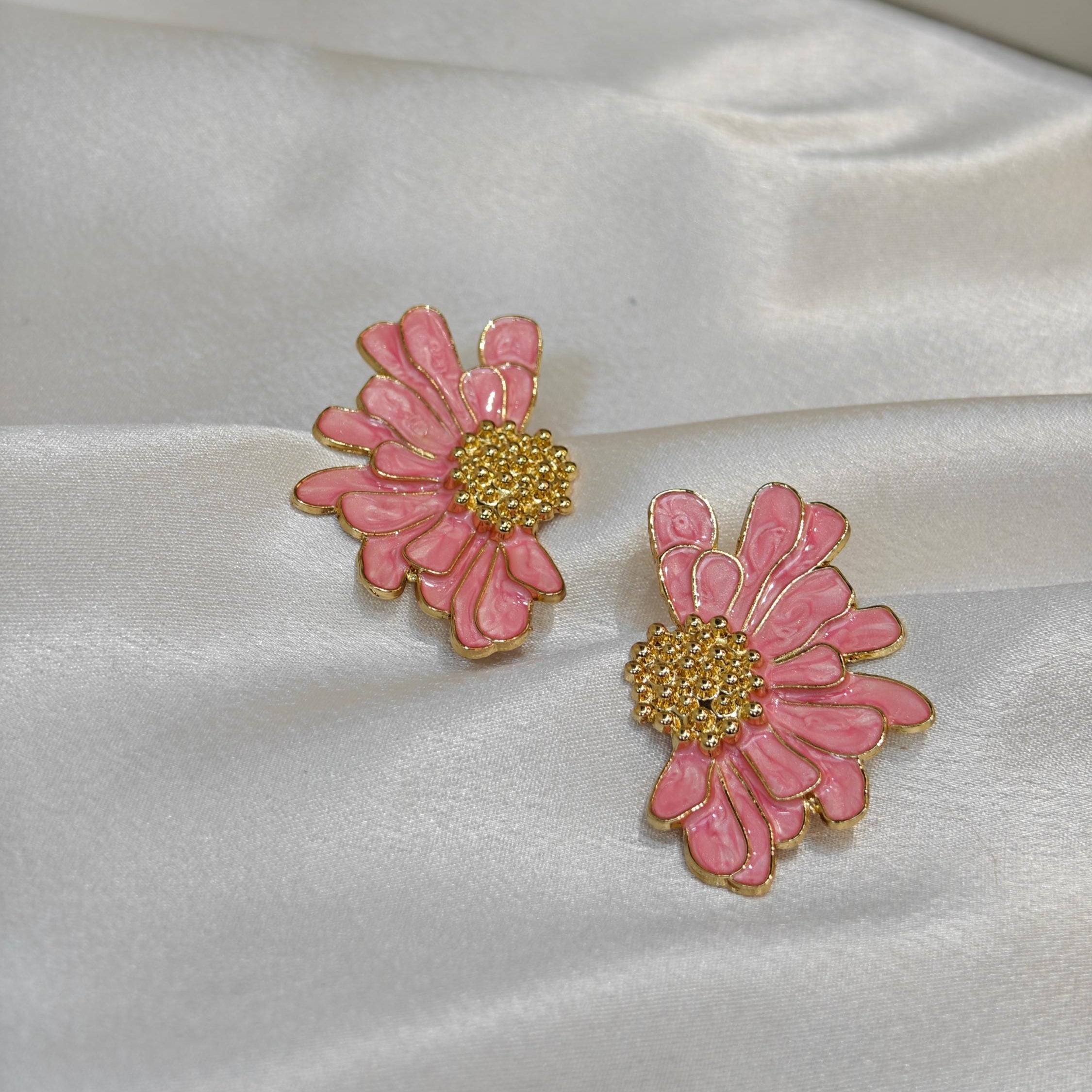 Floral Enamel Earrings