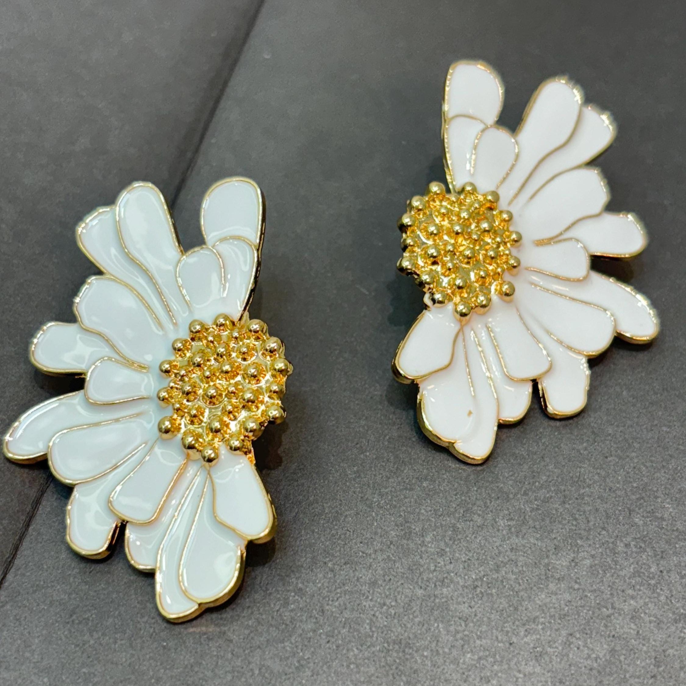 Floral Enamel Earrings