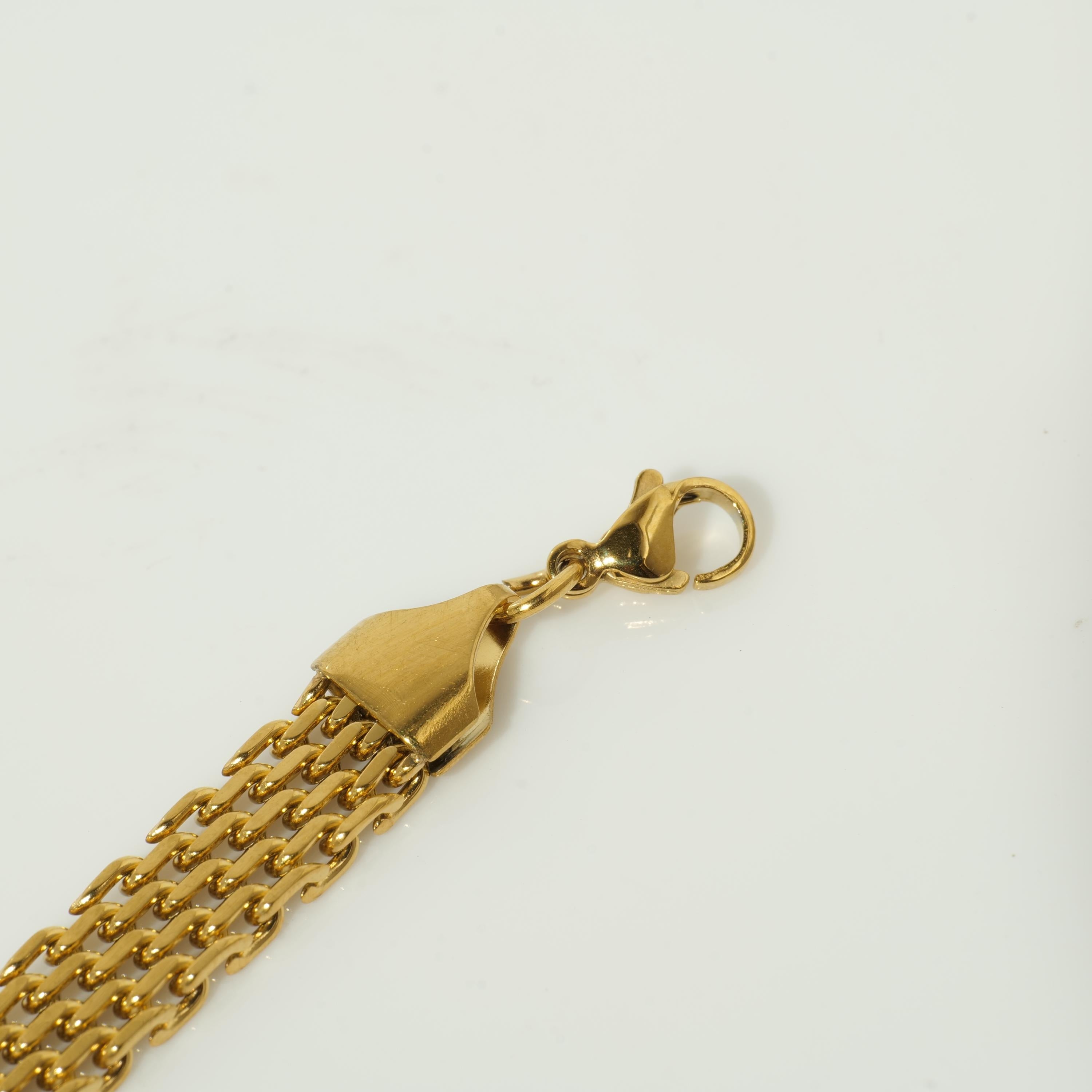 Gold multi-chain bracelet