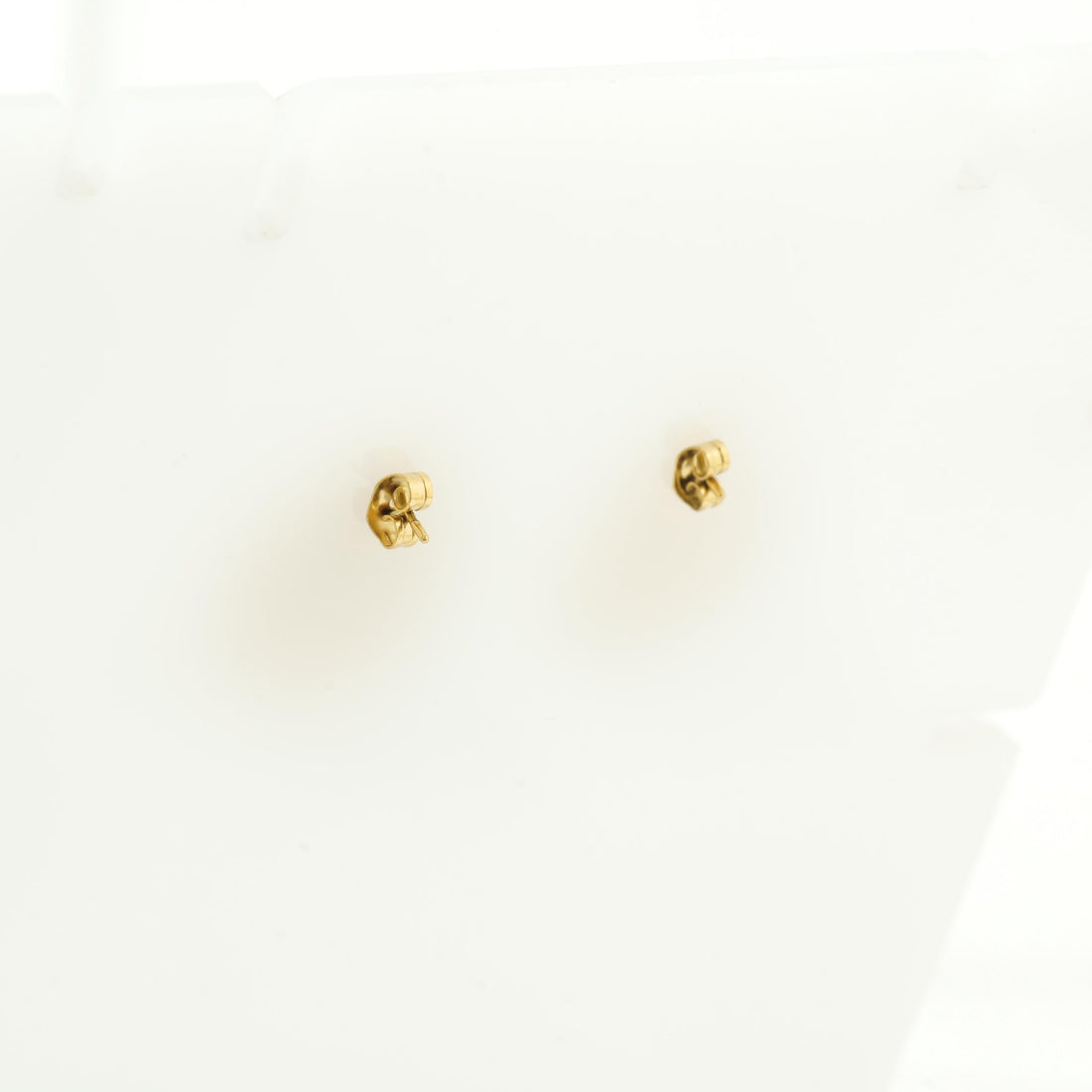 Gold plated triangle earrings