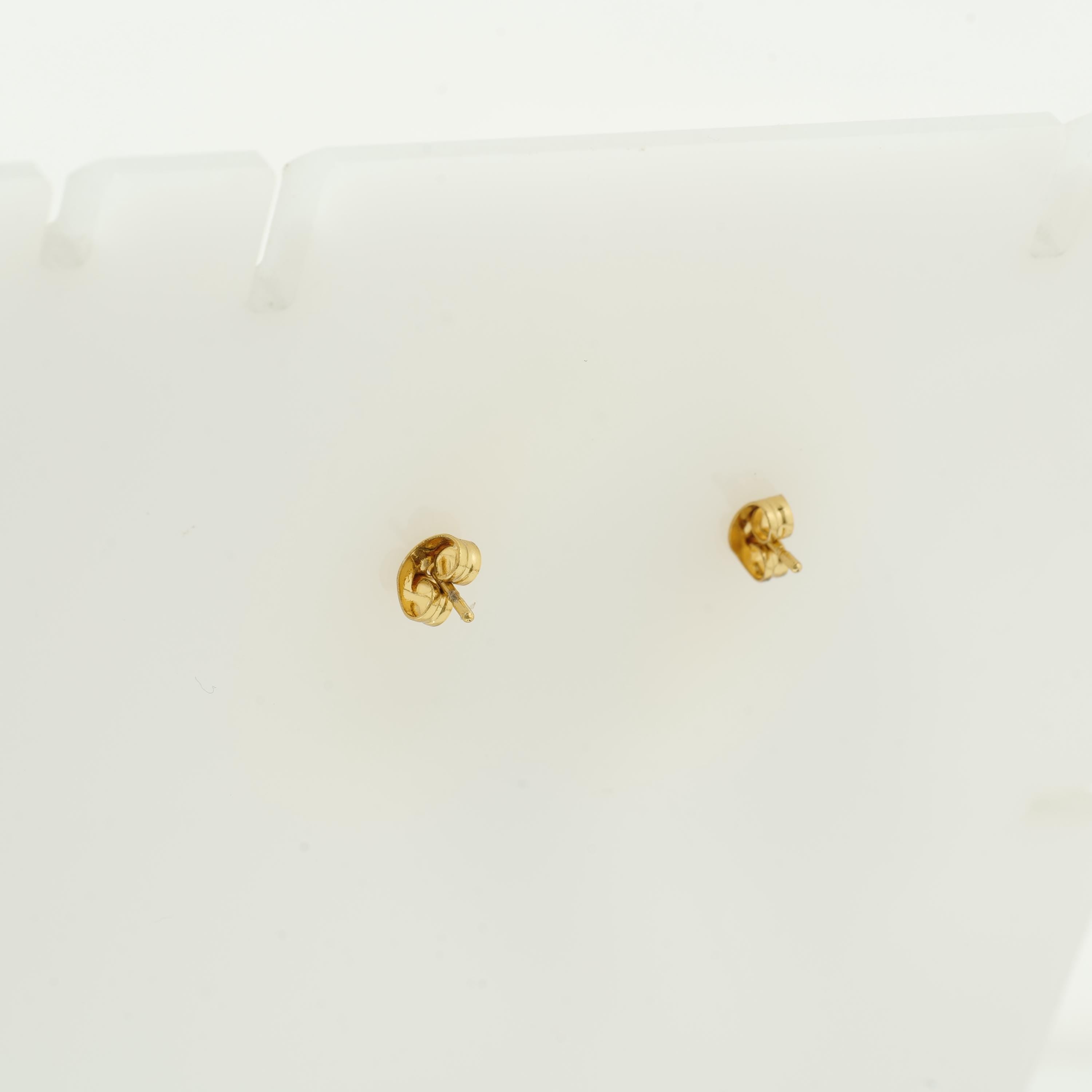 Gold bubble hoop earrings