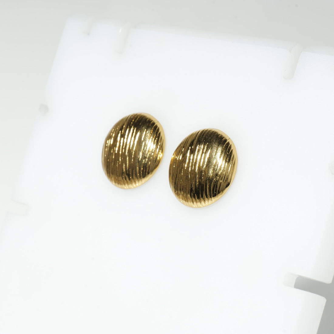 Gold Plated Textured Earrings
