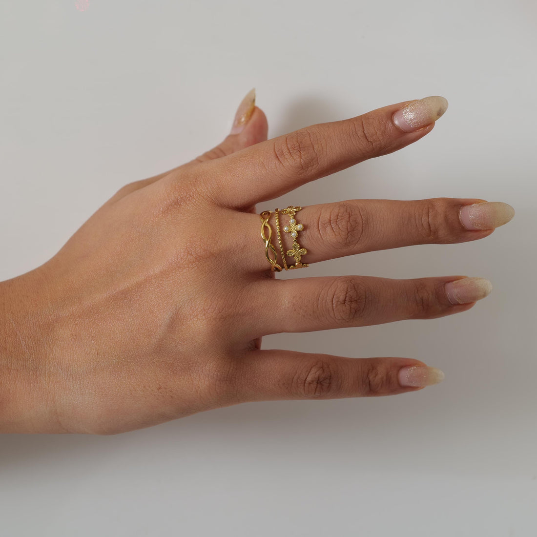 Gold Plated Crown Ring