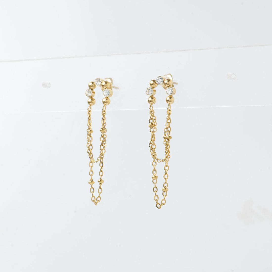 18K Gold Plated Chain Drop Earrings