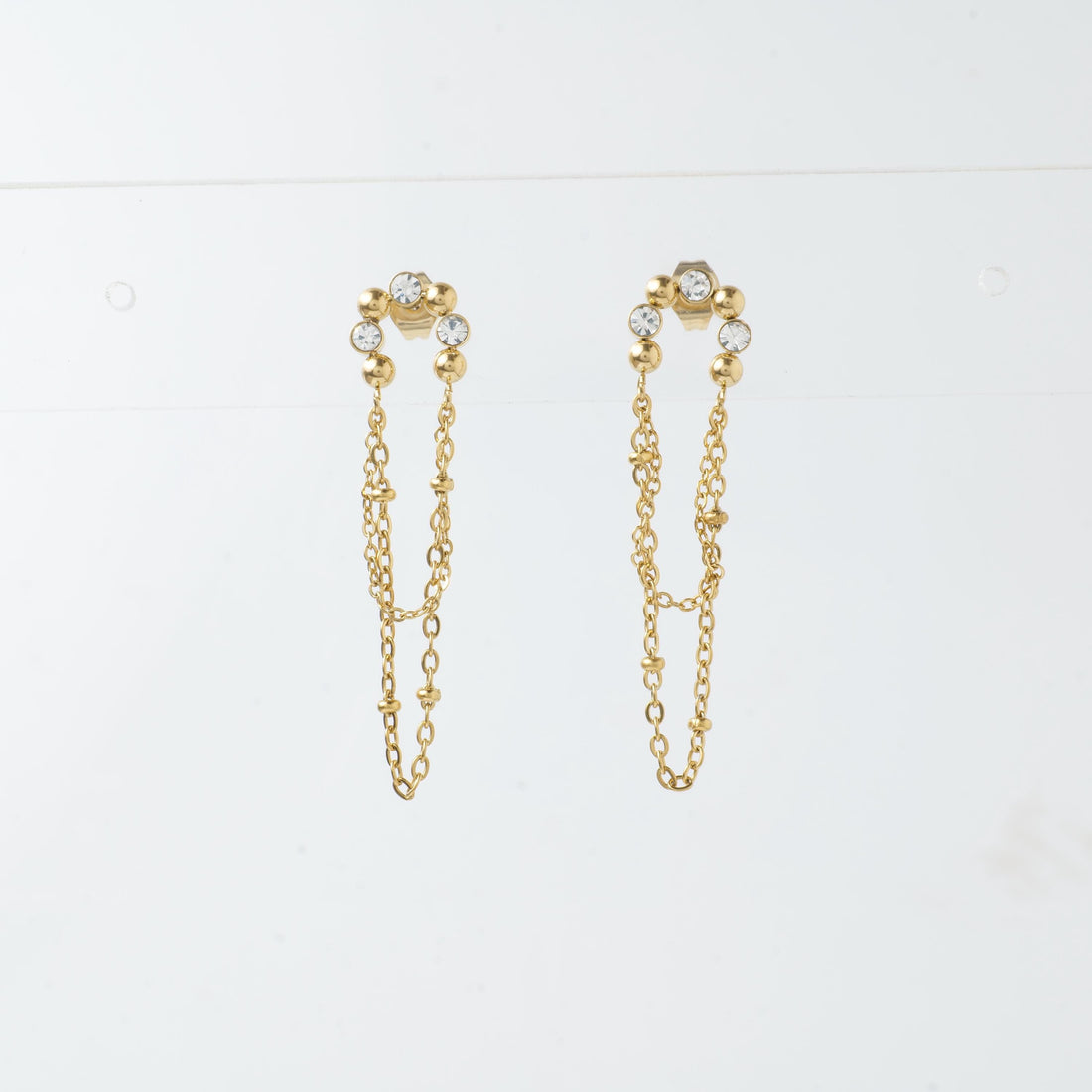 18K Gold Plated Chain Drop Earrings