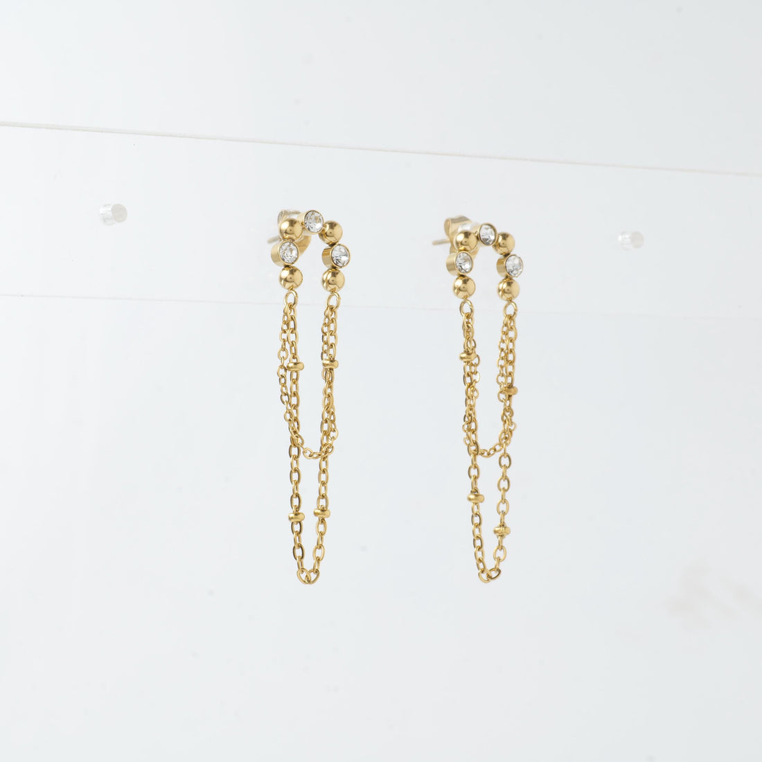 18K Gold Plated Chain Drop Earrings