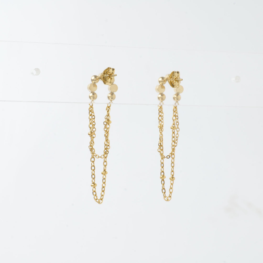 18K Gold Plated Chain Drop Earrings