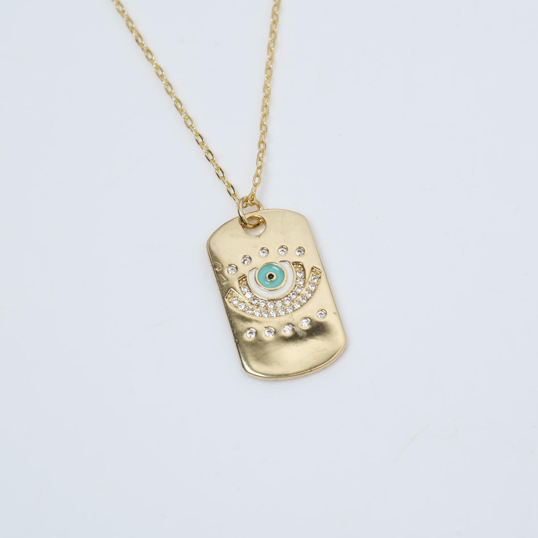 Gold Plated Evil Eye Necklace