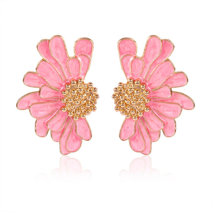 Floral Enamel Earrings