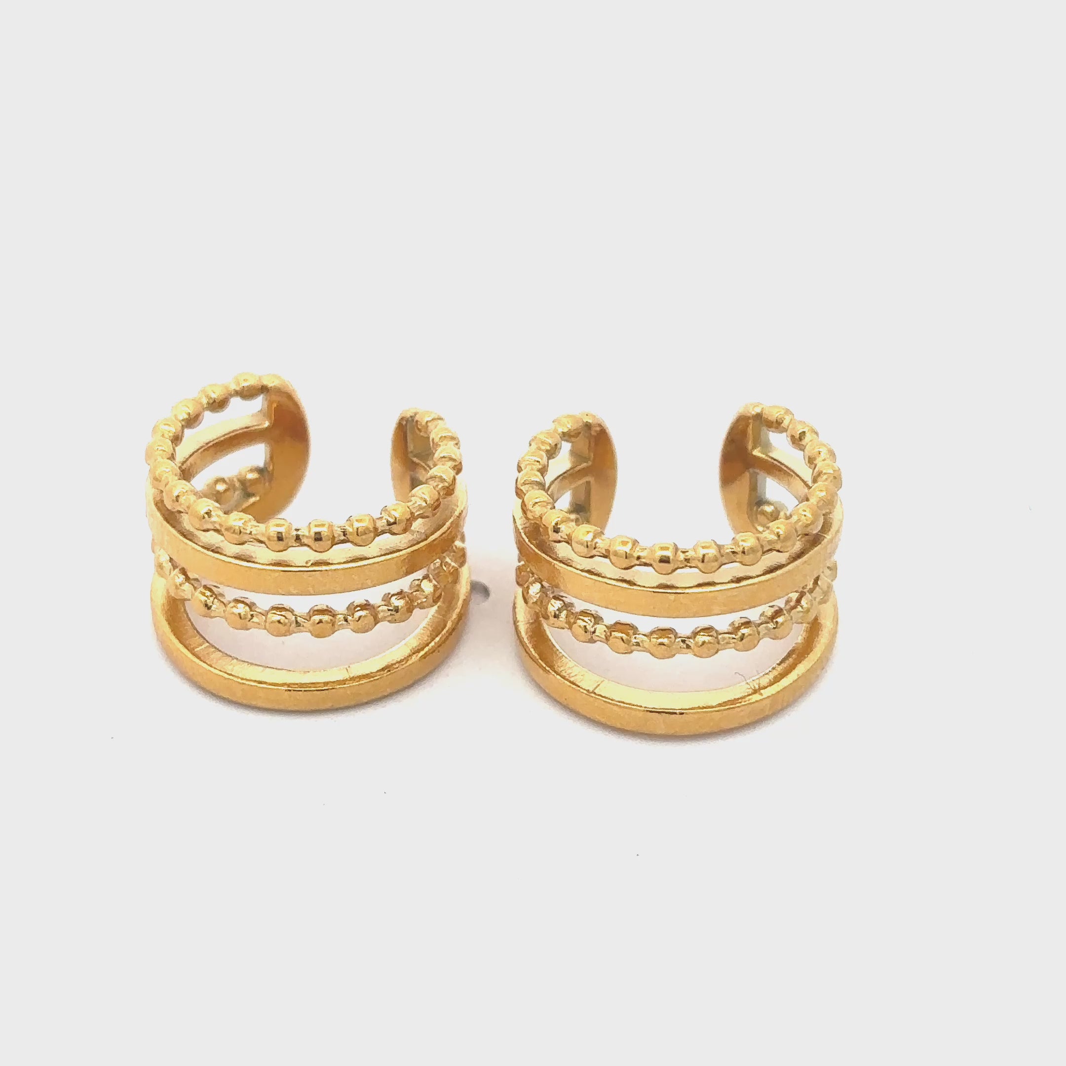 18K Gold Plated Ear Cuff Earrings