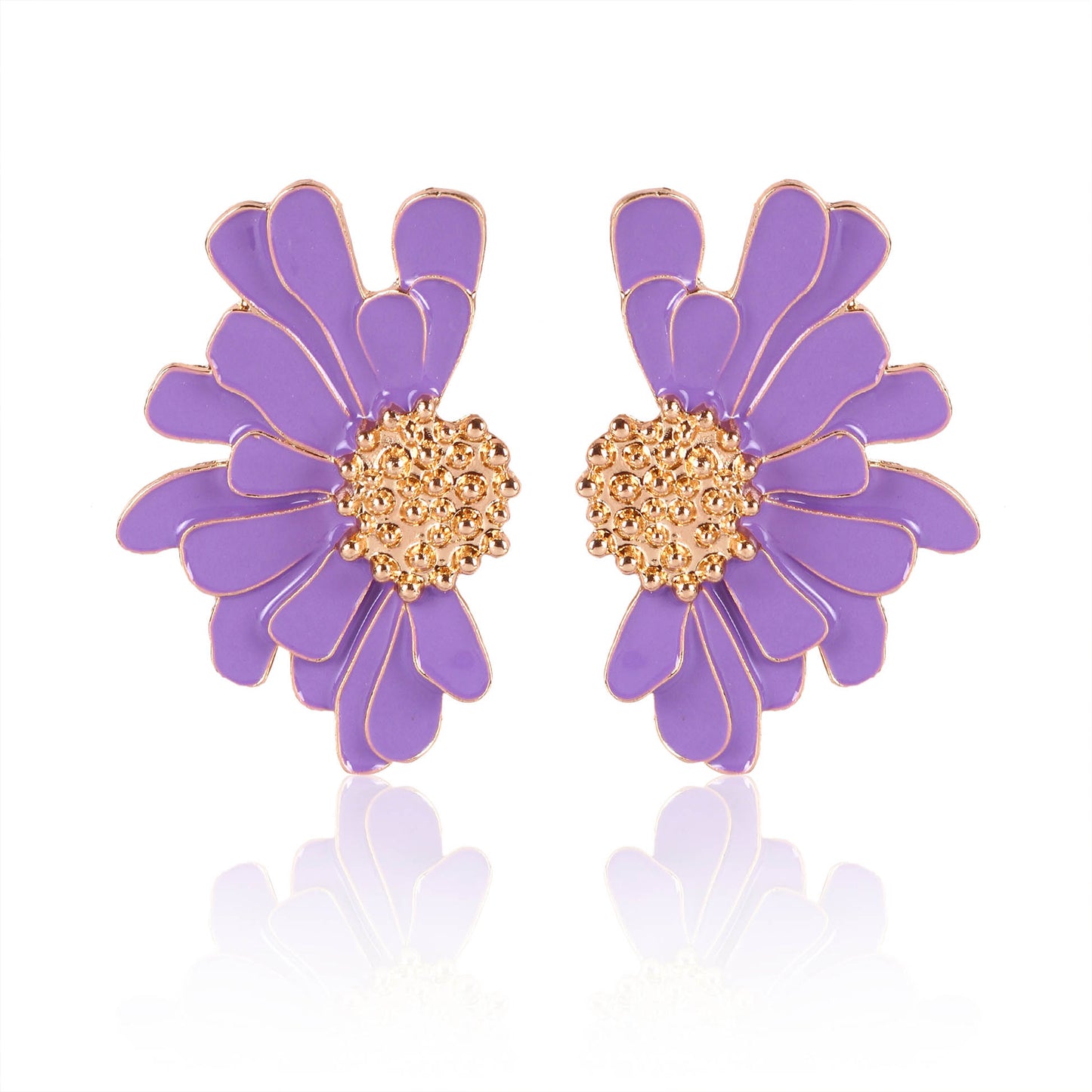 Floral Enamel Earrings